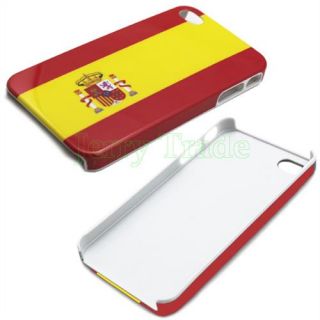 New Smoky Spain Espana National Flag Hard Back Case Cover for iPhone 4