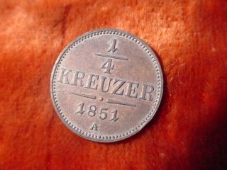 Kreuzer Österreich 1851 A Oesterreichische Scheidemünze