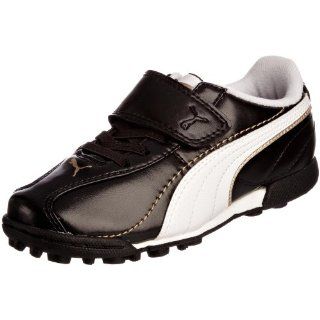 Puma Esito XL TT V   Kinder Fußball Schuhe   Schwarz Weiß   Gr. 31