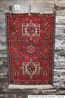 Antiker Heriz NATURFARBEN Carpet Orient Teppich Tappeto Rug 128x78cm
