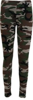 Damen Camouflage Leggings Tarnfarbe Armee Army Muster Lang bis