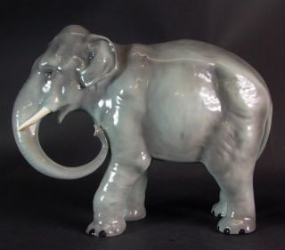grosser Keramik Elefant   Max Roesler Darmstadt 1930