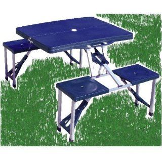 Picknicktisch Koffertisch Campingtisch Klapptisch blau MC3500B 