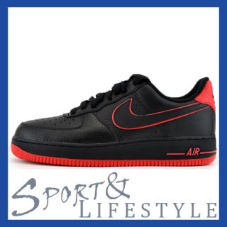 Nike Air Force 1 One Low grau weiß   schwarz rot   weiß schwarz