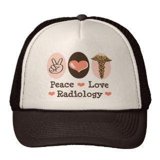 Peace Love Radiology Hat