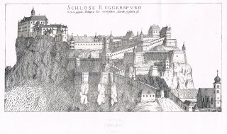1863   Festung Riegersburg Steiermark Original Lithographie Reichert