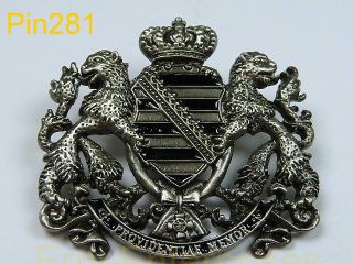PIN Militaria Königreich Sachsen Wappen Region aus Metall groß #281
