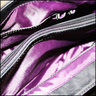 NEU L.Credi italienische Handtasche schwarz Leder Optik Schultertasche