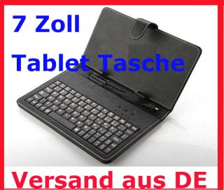 Zoll Tablet PC Schutz Tasche Cover Schutztasche &USB Tastatur