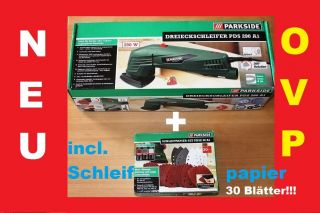 Parkside Dreieckschleifer PDS 290 A1 290 Watt + 1 Paket Schleifpapier