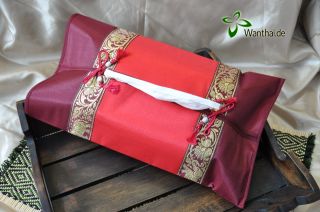 Taschentuch Kosmetiktücher Box Bezug, rot 3, Tissue Box, Thai Deko