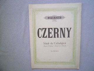 Klavier Noten  CZERNY Schule der Geläufigkeit OP 299   Heft 1