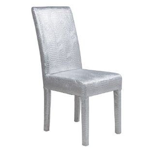 Extravaganter Stuhl Rockstar in Silber: Küche & Haushalt
