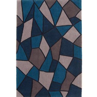 Designer Teppich Acryl Harlequin blau 160x230 cm Küche