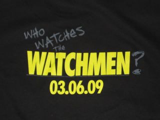 THE WATCHMEN Movie Premiere T Shirt Medium M comicon