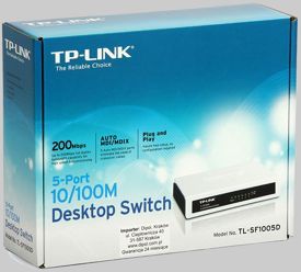 Switch 10/100 Mbit inkl.Netzteil LAN DSL Hub Netzwerk w4W #319