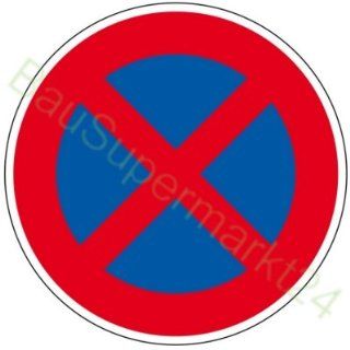 Aufkleber Parkverbot Verbot Etikett mit dem Parkverbotszeichen 95mm x
