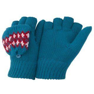 Damen/Frauen Gekappte Winter Fingerfreie Handschuhe mit Muster