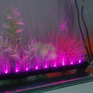 Farben 12 LED Bubble Lampe Aquarium Deko Licht 31cm Beleuchtung für