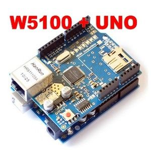 UNO ATmega328P ATmega8U2 Board w/ USB + Ethernet Shield W5100 for