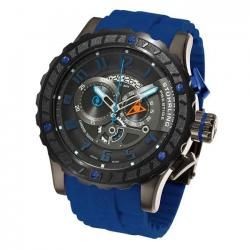 Stuhrling 329R Dreadnought Limited Edition Swiss Chrono Blue Rubber