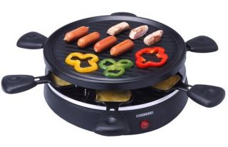 Raclette 6 Pfännchen Grill Barbeque Melissa 643 078 Raclettegrill