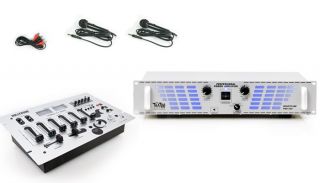 PA Karaoke Anlage 2400W Verstärker USB Mischpult DJ 334