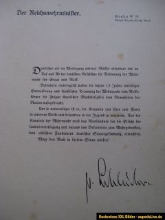 Großband DEUTSCHE WEHRMACHT v. 1933 Halbleder Dr.Friedrich Stuhlmann