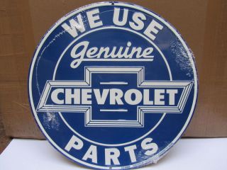 We use GENUINE CHEVROLET parts Blechschild, rund