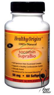 Healthy Origins Tocomin SupraBio is a natural tocotrienol complex