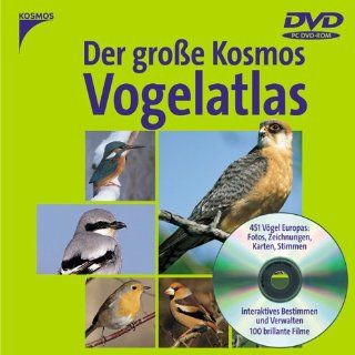 Der große Kosmos Vogelatlas, 1 DVD ROM 451 Vögel Europas. Für