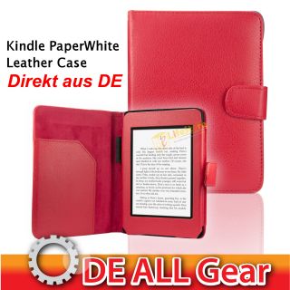 Kindle Paperwhite WiFi/3G Leder Tasche Hülle Smart Case Cover