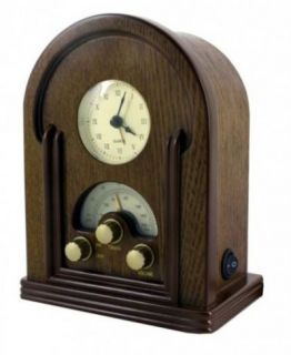 Nostalgie Radio mit Uhr +Weckfunktion Soundmaster NR350