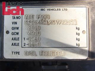 Opel Frontera A 4X4 Ersatzrad Reserverad 255/65R16