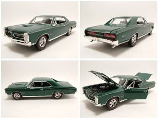 Pontiac GTO 1966 grün, Modellauto 1:18 / Welly