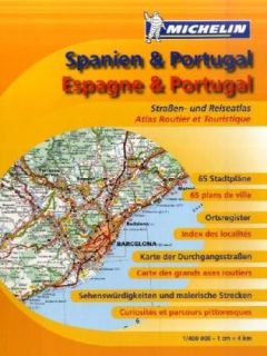 Michelin Nationalkarte Spanien & Portugal Straßen  u 