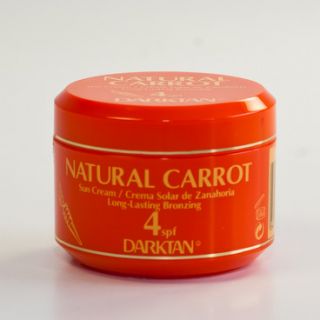 3x Darktan Natural Carrot Sun Cream long lasting
