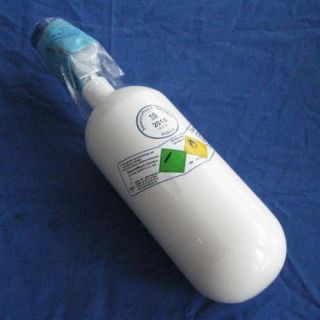 Sauerstoffflasche 0,8 l med Sauerstoff f. Druckminderer