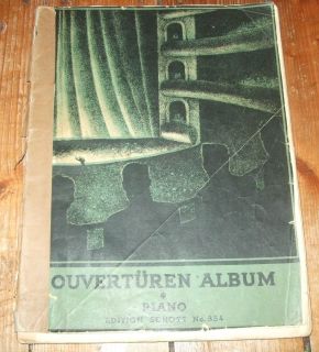 Piano Noten Ouvertüren Album Ed. Schott 354