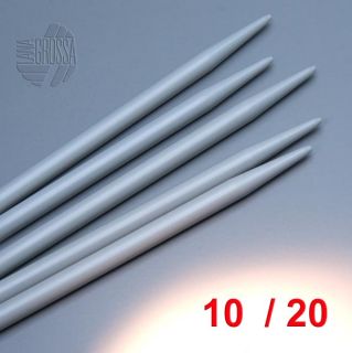 Lana Grossa Nadelspiel / Strumpfstricknadeln Kunststoff 20cm / 10,0mm