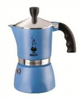 Bialetti Fiammetta Espressokocher 3 Tassen Blau Trend Espressokanne