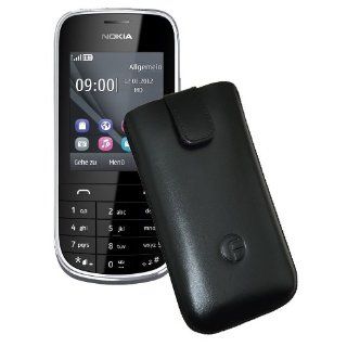 Nokia Asha 203 Handy Touch and Type 2,4 Zoll dunkelgrau 