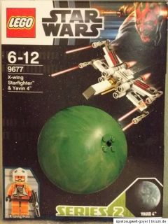 LEGO ** Star Wars ** Planeten 9677 ** X wing Starfighter + Yavin 4