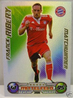 Match Attax Franck Ribery #366 Matchwinner 09/10