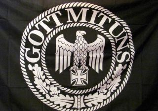 Fahne Flagge GOTT MIT UNS Koppelschloss Wehrmacht