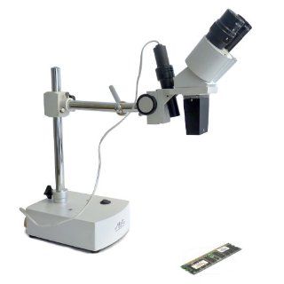 Müller Langarm Stativ Stereo Mikroskop 20x mit großem 