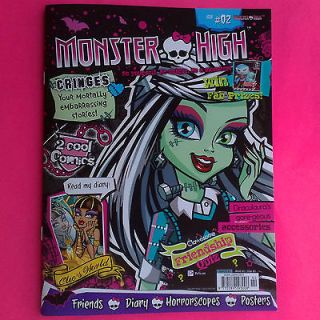 MONSTER HIGH MAGAZINE ISSUE # 2 incl COMICS, POSTER