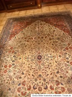 241x146cm Kashmir Kascmir Handgeknüpft Perser Orientteppich Teppiche