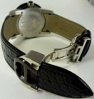 AIGNER Firenze Herrenuhr Uhr Lederband UVP* 699 € NEU schwarz A43101