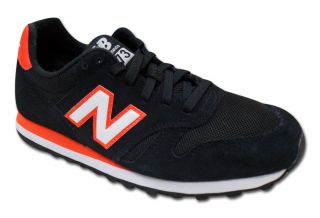 New Balance Schuhe Sneaker M 373 SKG Schwarz Black Orange UVP 75